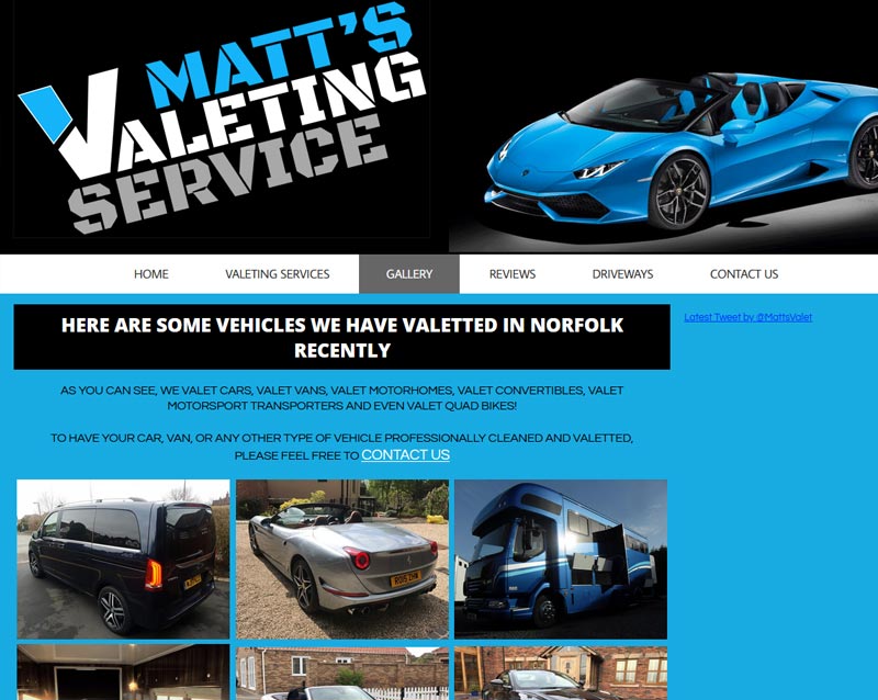 www.mattsvaletingservice.co.uk